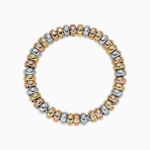Fope Solo Flex'it Armband mit dreifarbigen Goldrondellen und Diamanten 64006BX-BB bei Juwelier Bartels in Ravensburg