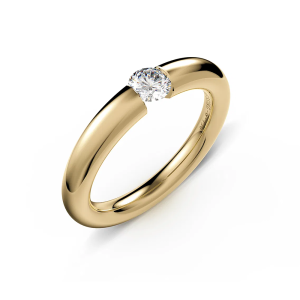 Niessing Spannring Verlauf N141790 Gelbgold bei Juwelier Bartels in Ravensburg