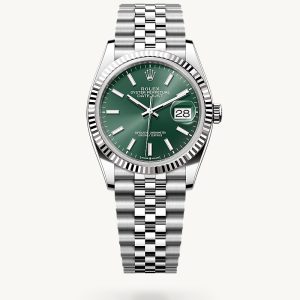 rolex Datejust in Rolesor weiß (Kombination aus Edelstahl Oystersteel und Weißgold)