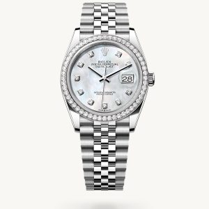 rolex Datejust in Rolesor weiß (Kombination aus Edelstahl Oystersteel und Weißgold)