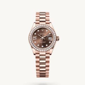 rolex Lady-Datejust in 18 Karat Everose-Gold