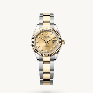 rolex Lady-Datejust in Rolesor gelb (Kombination aus Edelstahl Oystersteel und Gelbgold)