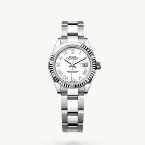rolex Lady-Datejust in Rolesor weiß (Kombination aus Edelstahl Oystersteel und Weißgold)