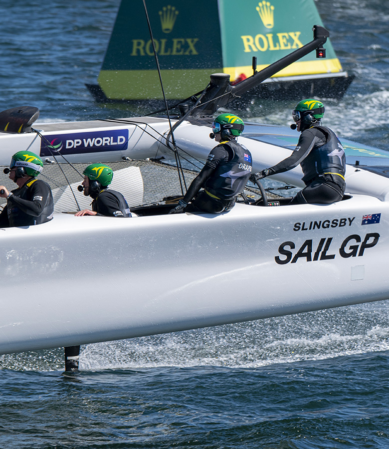 Australisches SailGP Team - Slingsby Nahaufnahme
