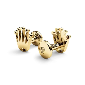 Rolex Manschettenknöpfe „Krone“ Gelbgold A1018