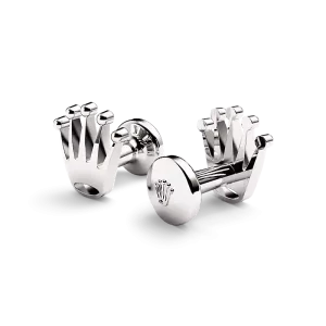 Rolex Manschettenknöpfe „Krone“ Weißgold A1019