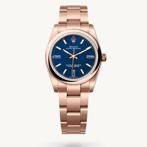 rolex Oyster Perpetual in 18 Karat Everose-Gold