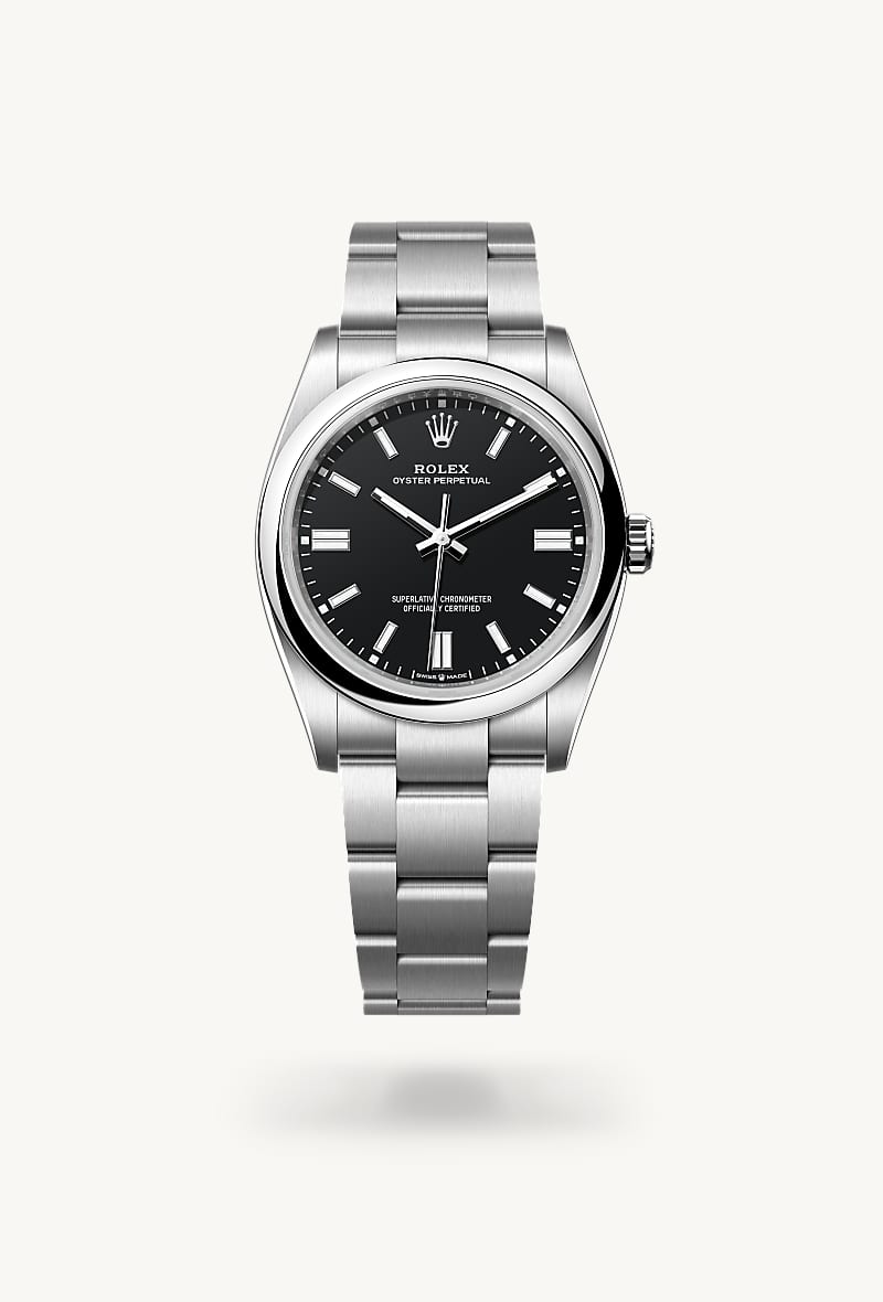 rolex Oyster Perpetual in Edelstahl Oystersteel