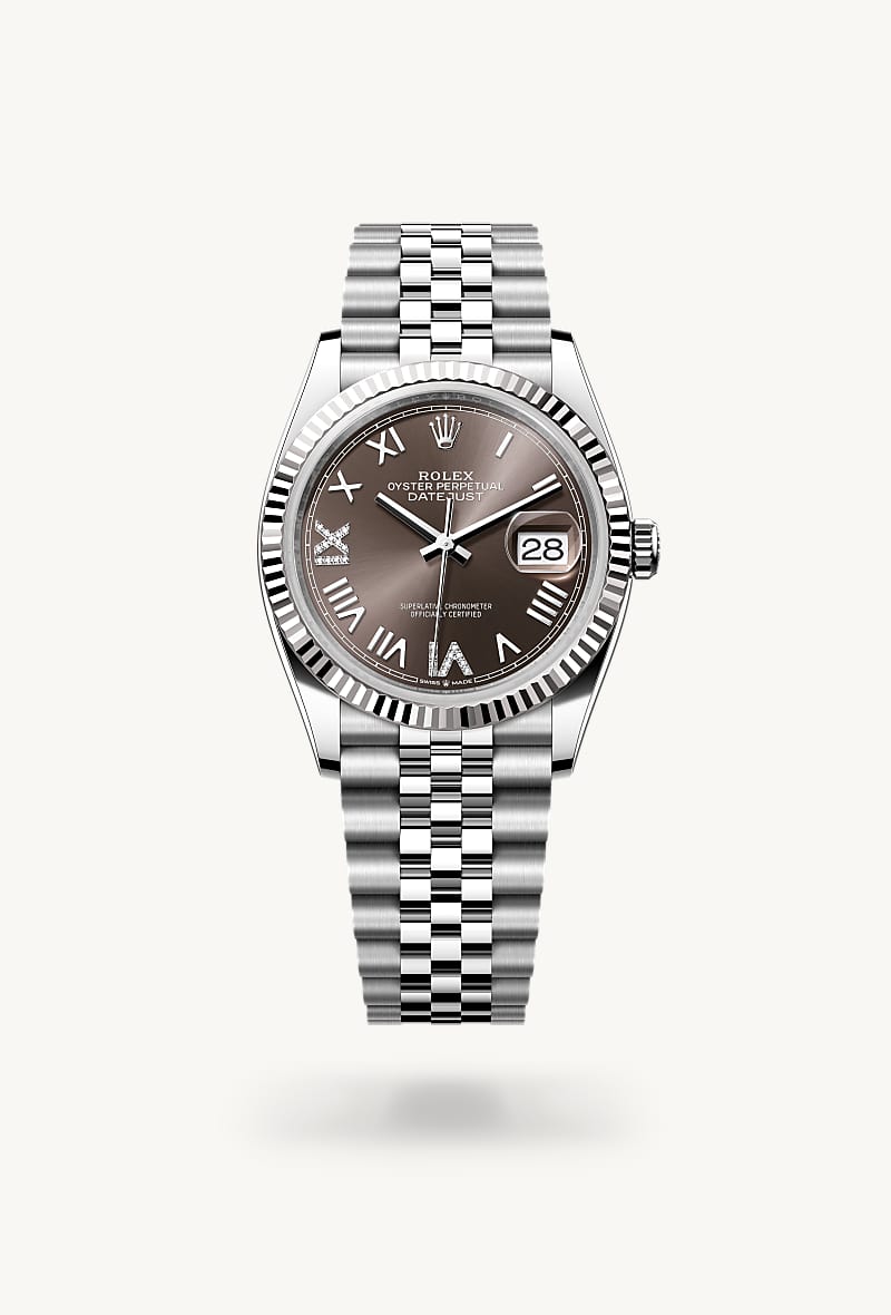 rolex Datejust in Rolesor weiß (Kombination aus Edelstahl Oystersteel und Weißgold)