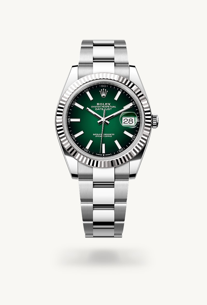 rolex Datejust in Rolesor weiß (Kombination aus Edelstahl Oystersteel und Weißgold)