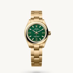 rolex Oyster Perpetual in 18 Karat Gelbgold