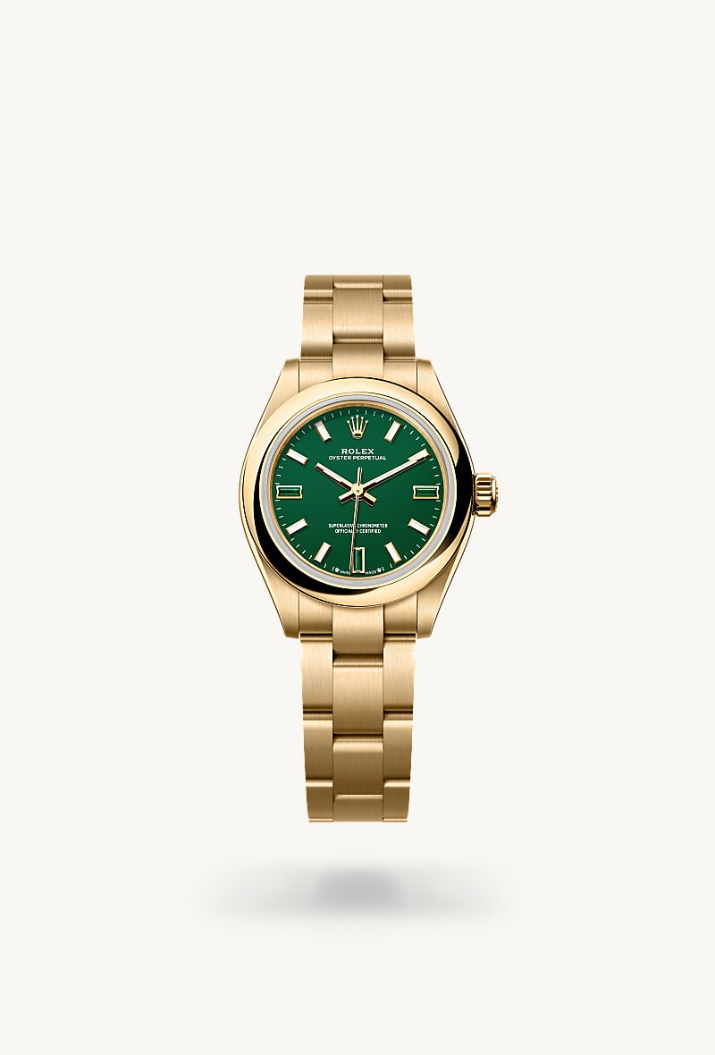 rolex Oyster Perpetual in 18 Karat Gelbgold