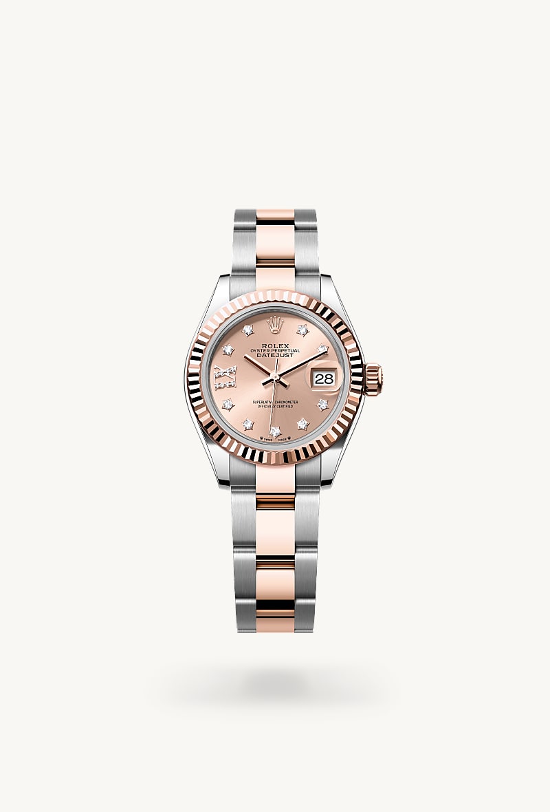 rolex Lady-Datejust in Rolesor Everose (Kombination aus Edelstahl Oystersteel und Everose-Gold)