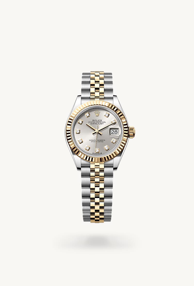 rolex Lady-Datejust in Rolesor gelb (Kombination aus Edelstahl Oystersteel und Gelbgold)