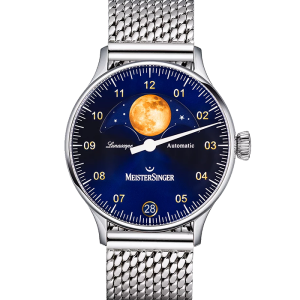Meistersinger Lunascope Lunascope Sonnenschliff Blau mit Gold LS908G_MIL20 in Ravensburg